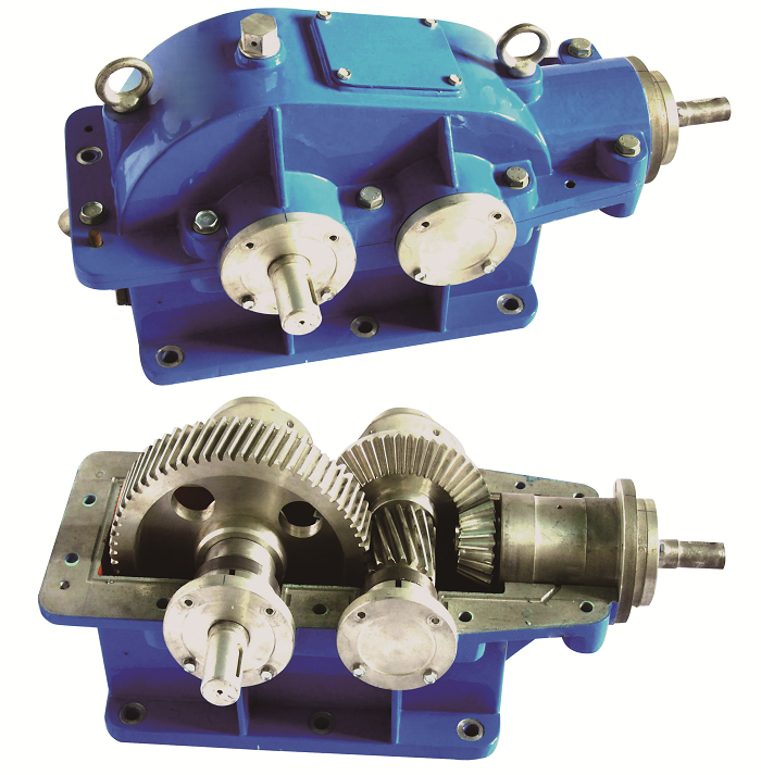 圓錐圓柱齒輪減速器拆裝模型,全鋁制圓錐齒輪減速器測繪模型