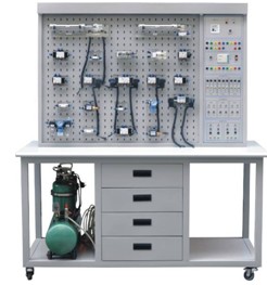 ZRQPL-02D 氣動與PLC實訓裝置(網板型雙面)